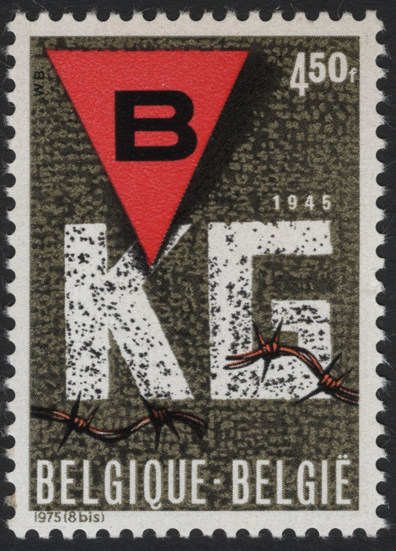 SCG6245 - Belgium 1975 – “KG 1945” Concentration Camp Liberation Commemoration