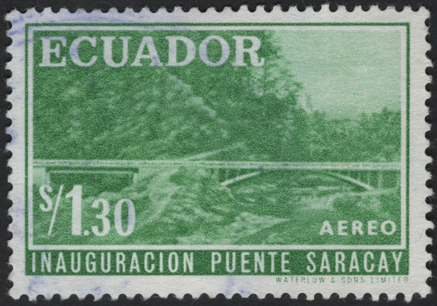 SCG6260 - Ecuador 1.30 Sucre Airmail – Inauguration of Saracay Bridge