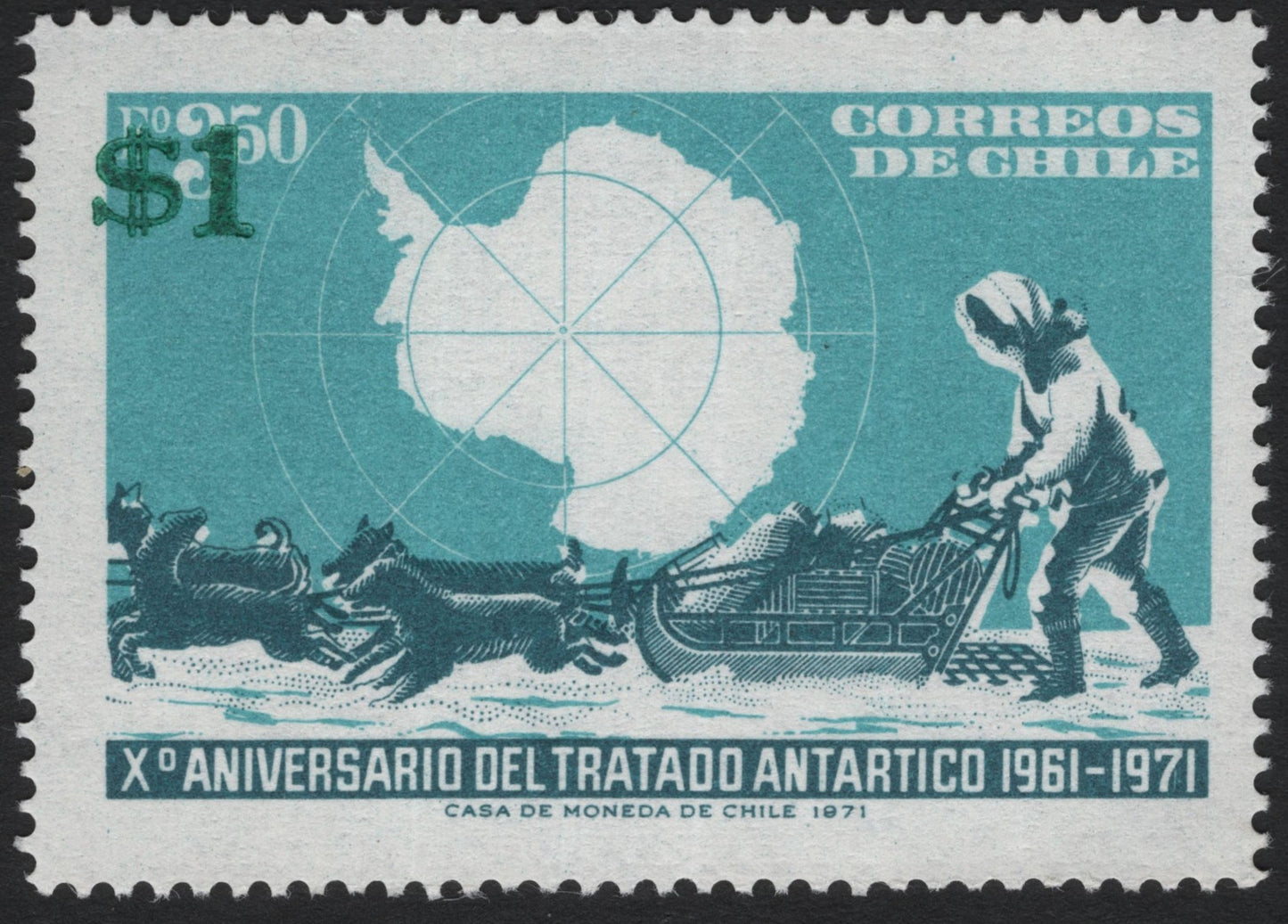 SCG6361 - Chile 1971 – 10th Anniversary of the Antarctic Treaty
