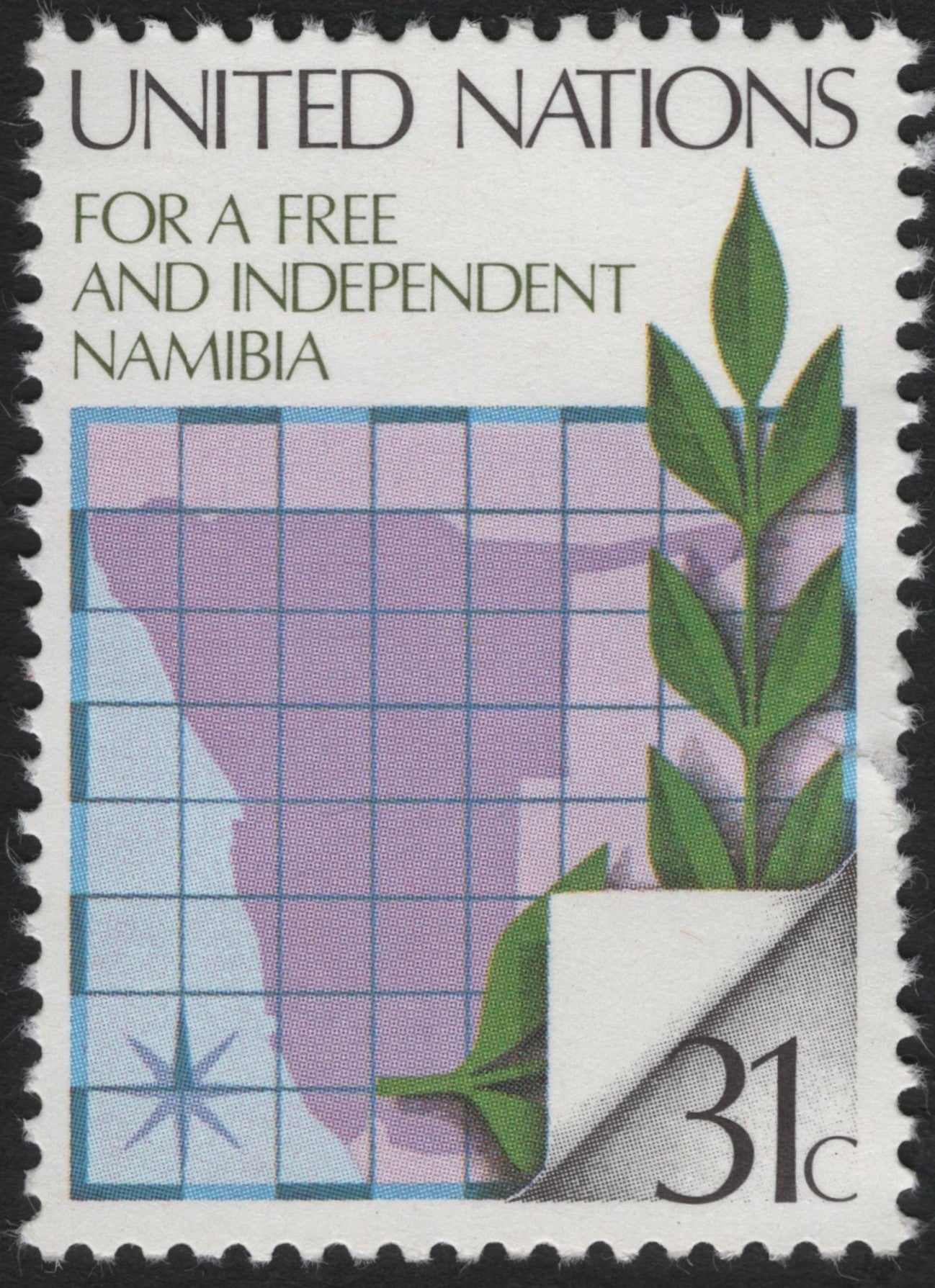 SCG6317 - United Nations 1980 – For a Free and Independent Namibia (31¢)