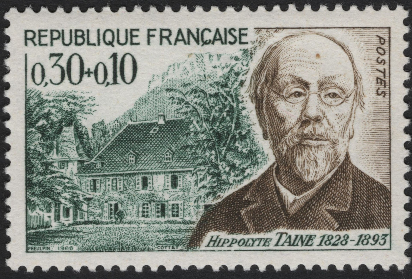 SCG6328 - France 1966 – Hippolyte Taine (1828–1893)