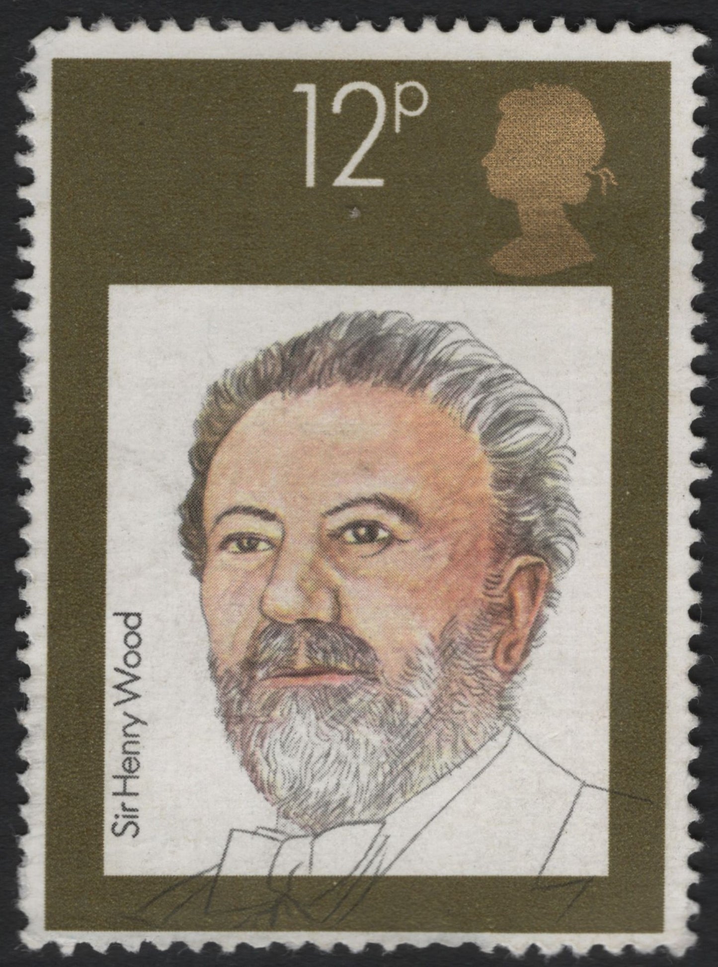 SCG6348 - Sir Henry Wood – 12p Commemorative Stamp, United Kingdom (1976)