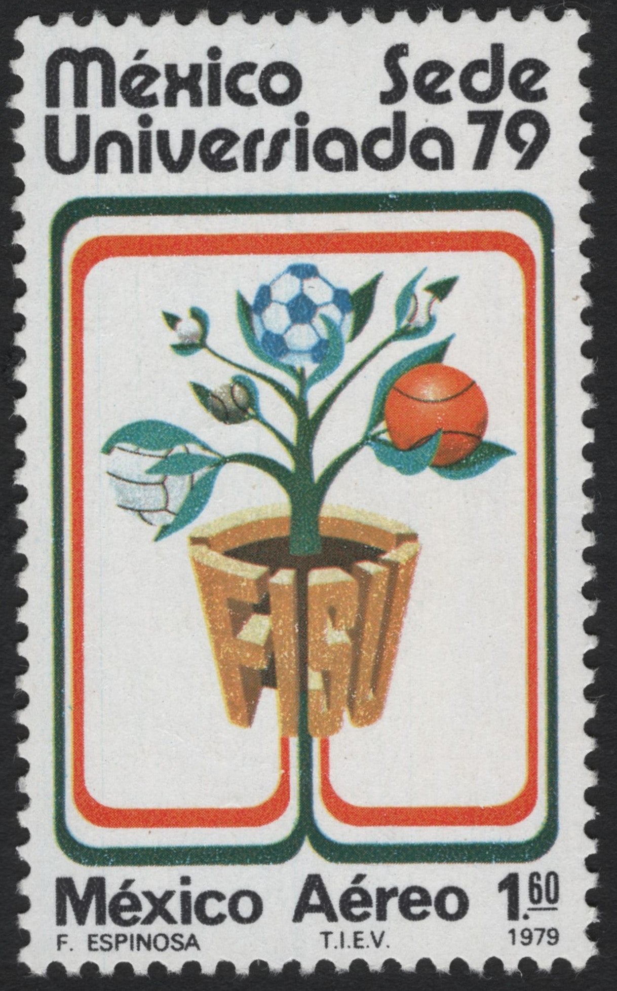 SCG6393 - México 1979 Universiada Aéreo Stamp