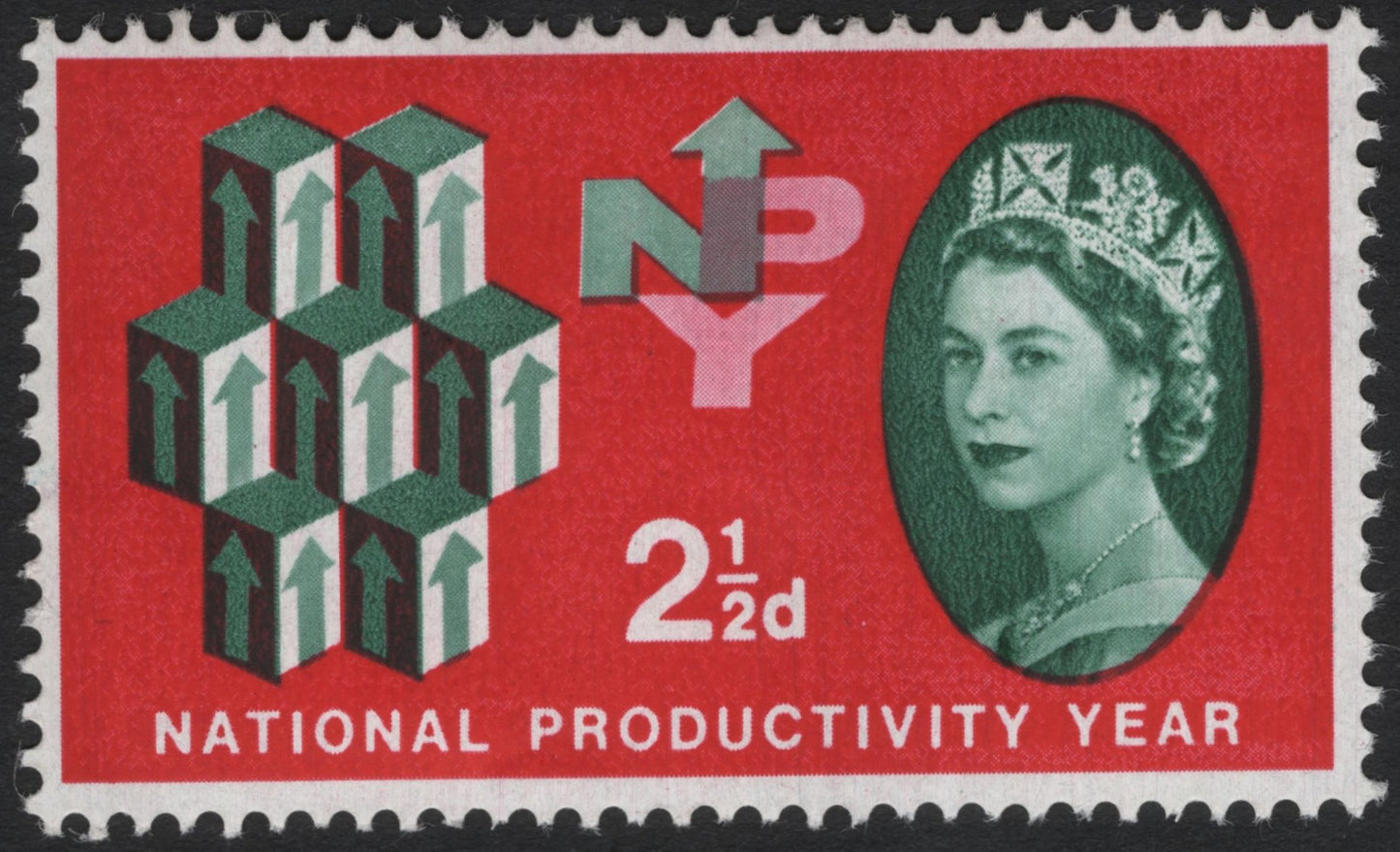 SCG6398 - United Kingdom 1962 – National Productivity Year Stamp (2½d)