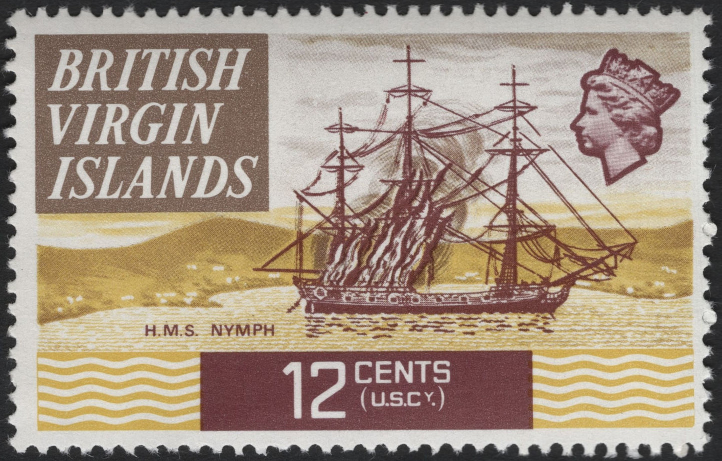SCG6401 - British Virgin Islands 12¢ “H.M.S. Nymph” Issue