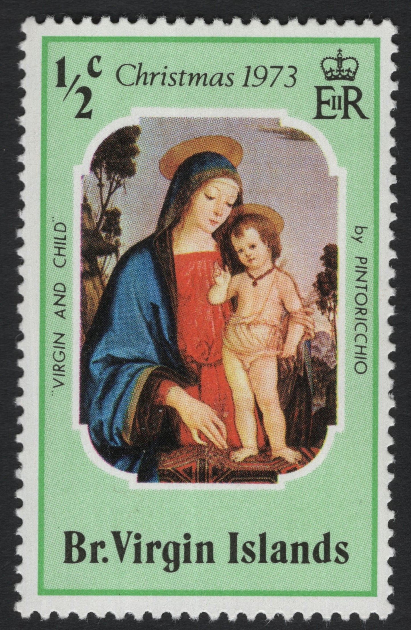 SCG6402 - British Virgin Islands – Christmas 1973 “Virgin and Child” by Pintoricchio