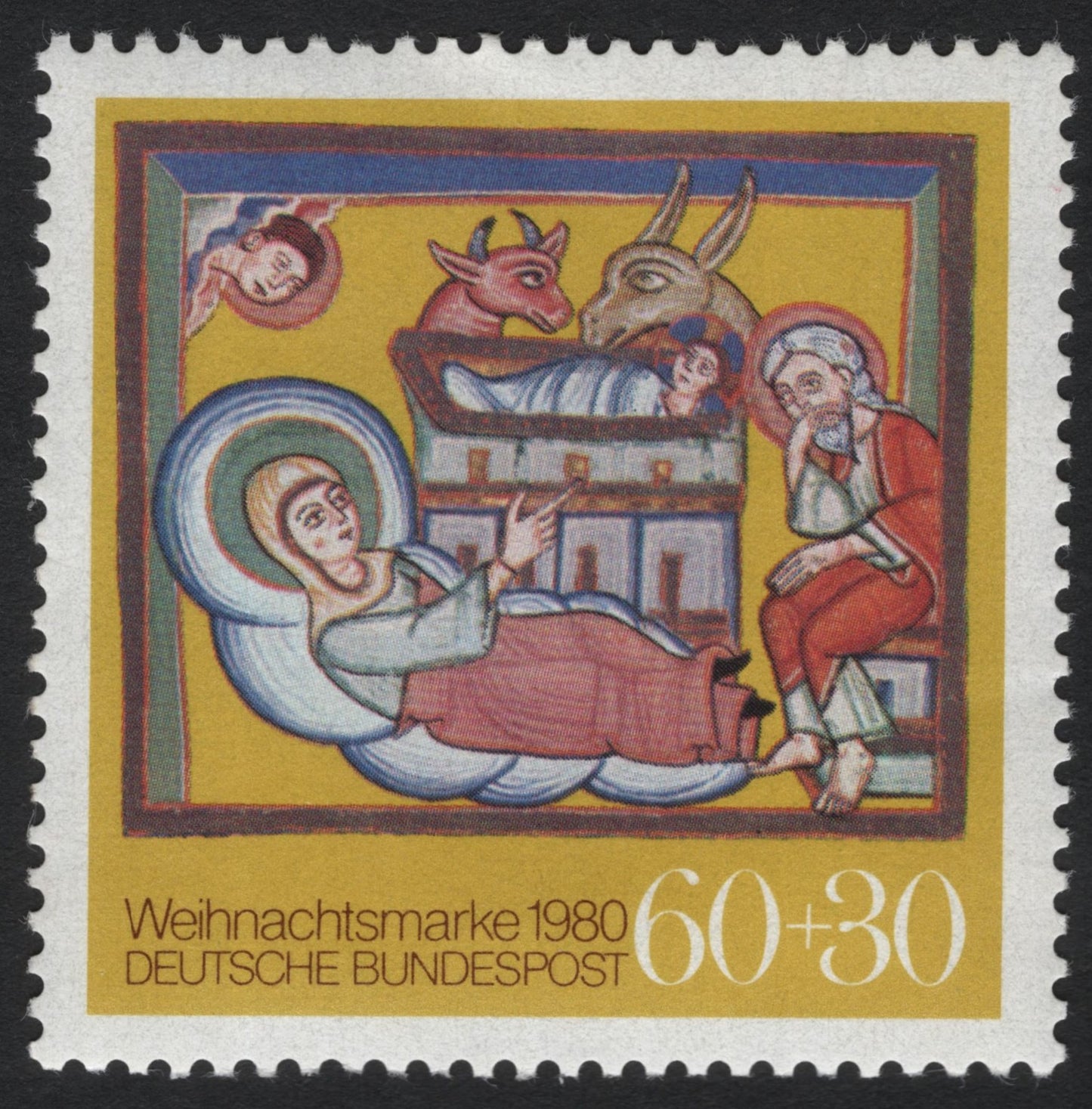 SCG6388 - Germany 1980 Christmas Semi-Postal – Nativity Scene