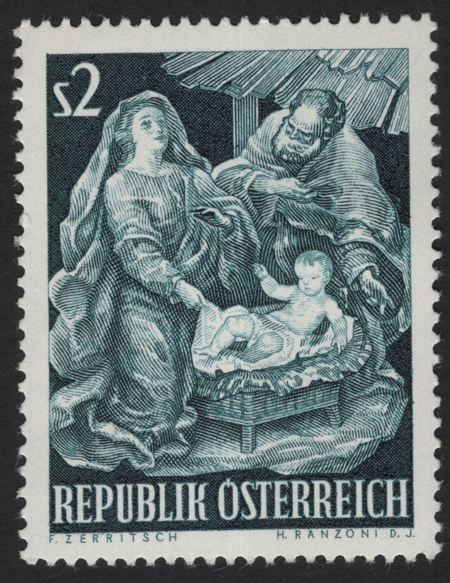 SCG6409 - Austria 1964 Christmas – Nativity Scene