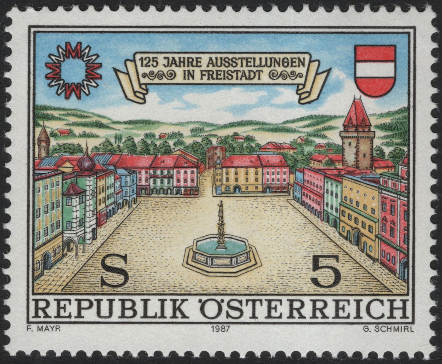 SCG6591 - Austria 1987 – 125 Years of Exhibitions in Freistadt