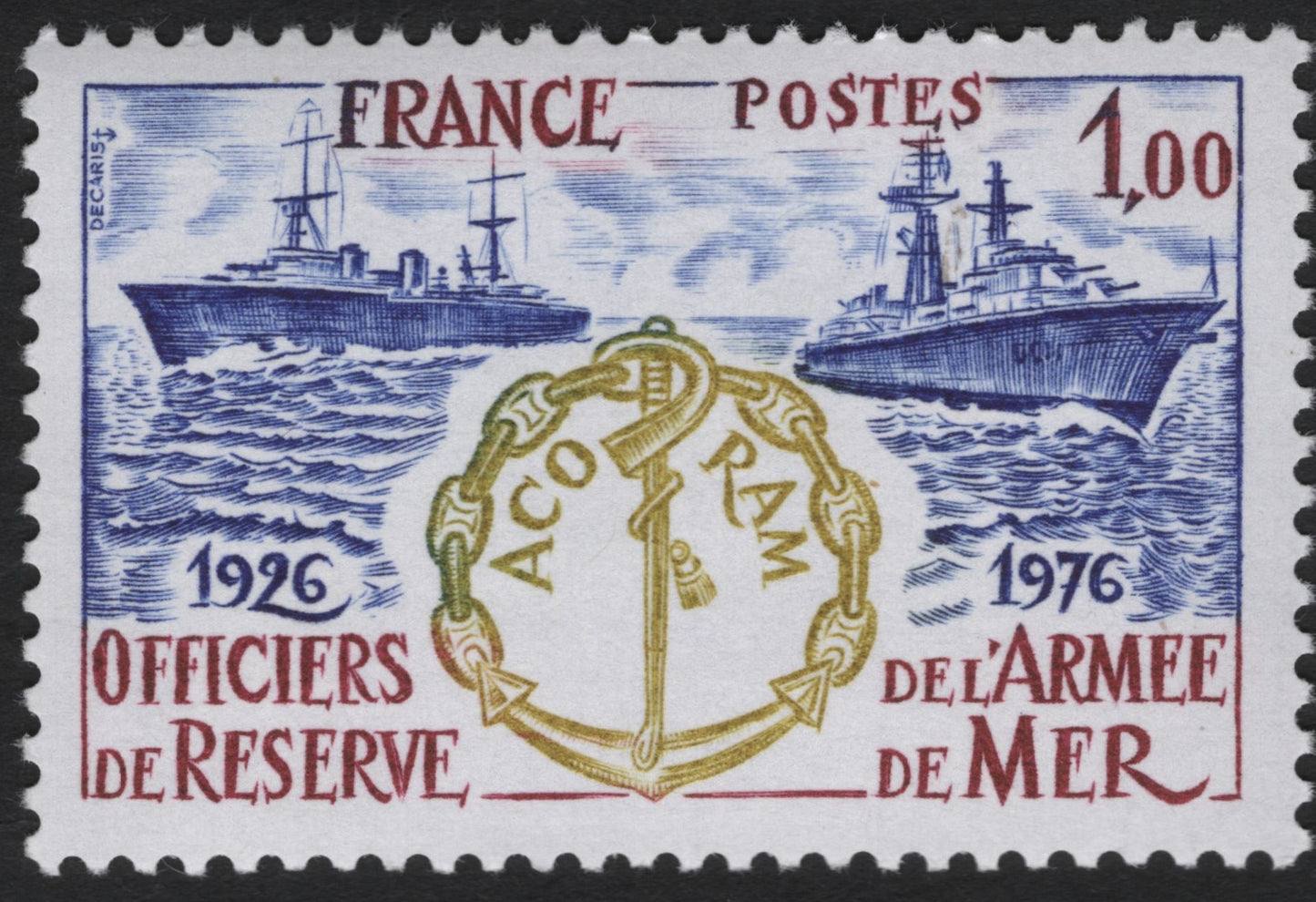 SCG6619 - France 1976 – 50th Anniversary of Naval Reserve Officers (A.C.O.R.A.M.)