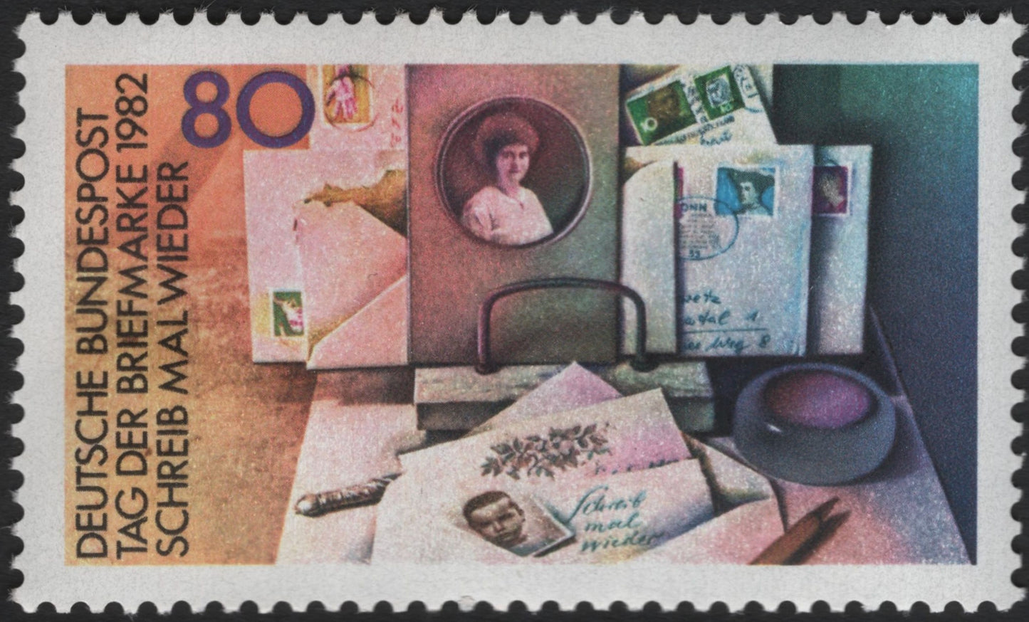 SCG6621 - Germany 1982 – Day of the Postage Stamp “Write Again”