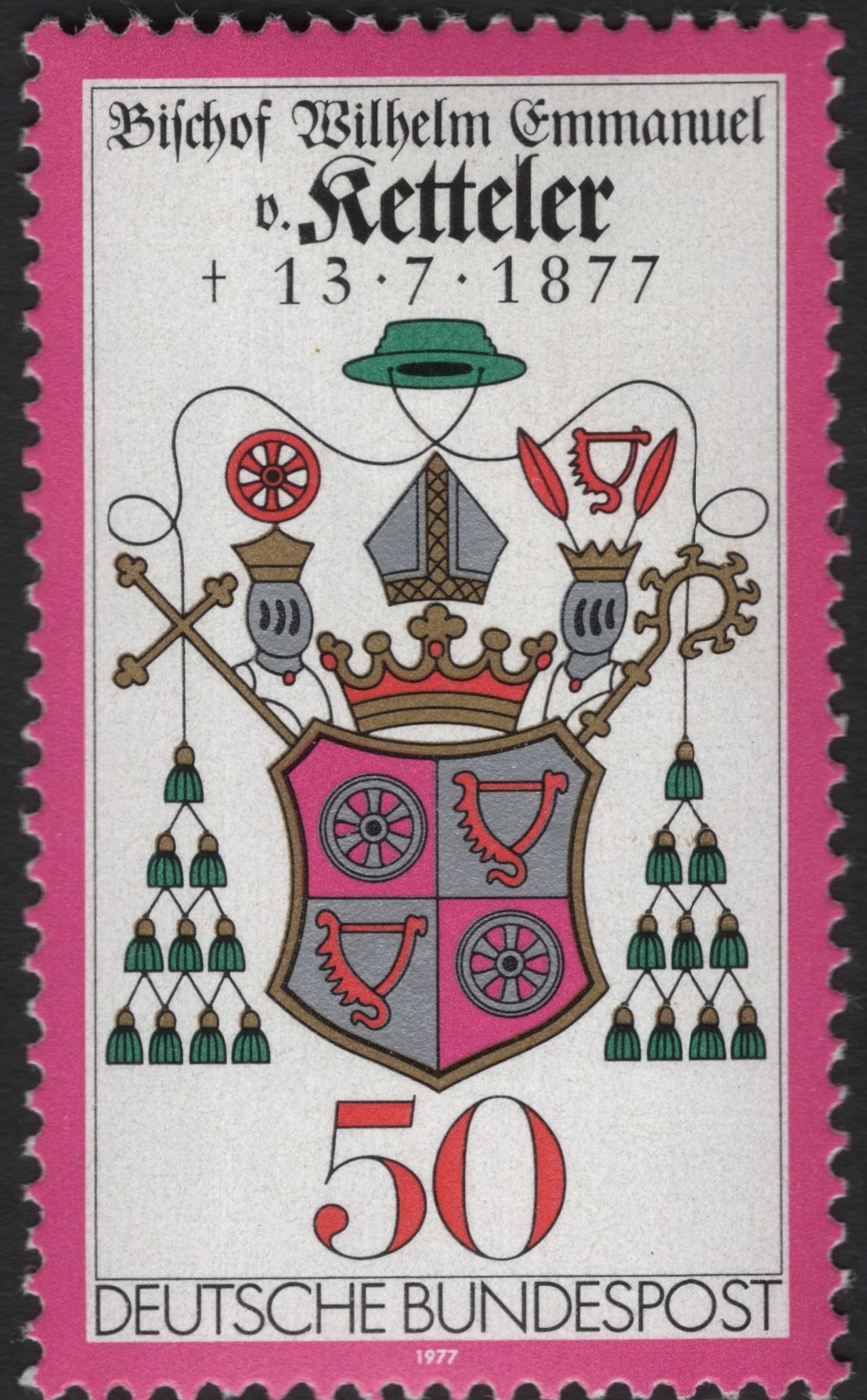 SCG6627 - Bishop Wilhelm Emmanuel von Ketteler – German Commemorative Issue, 1977