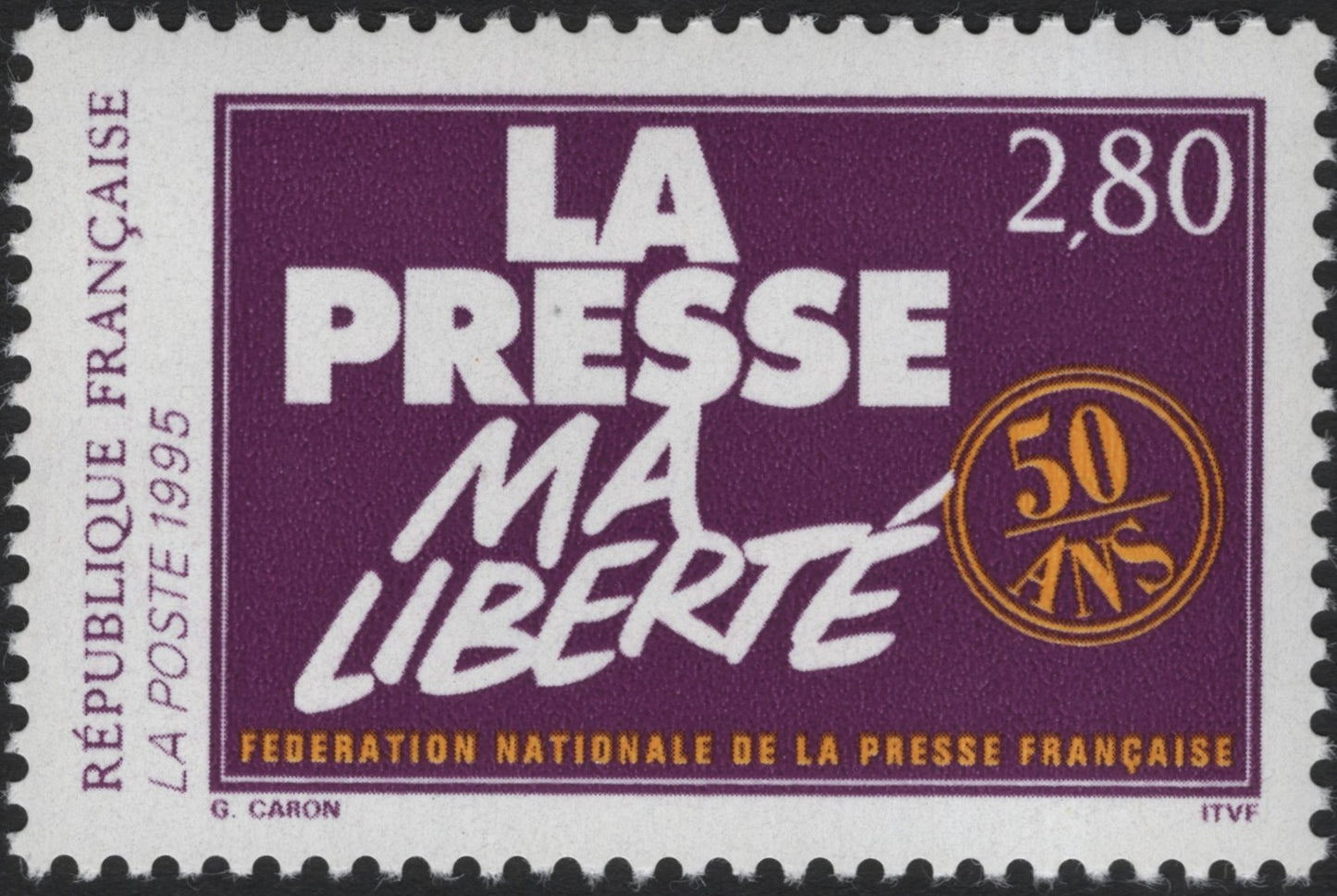 SCG6613 - France 1995 – 50th Anniversary of the Fédération Nationale de la Presse Française