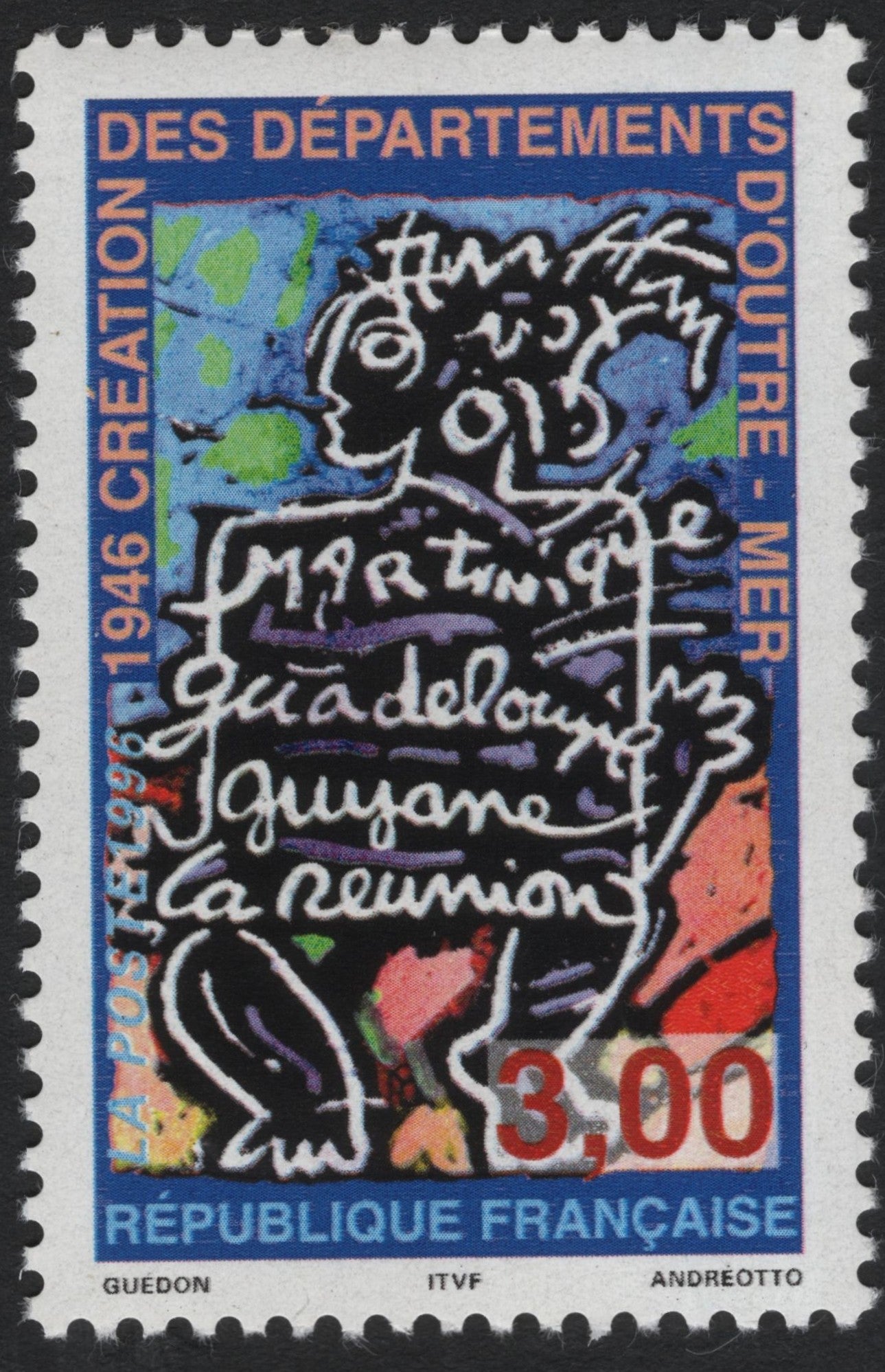 SCG6637 - France 1996 – 50th Anniversary of the Overseas Departments