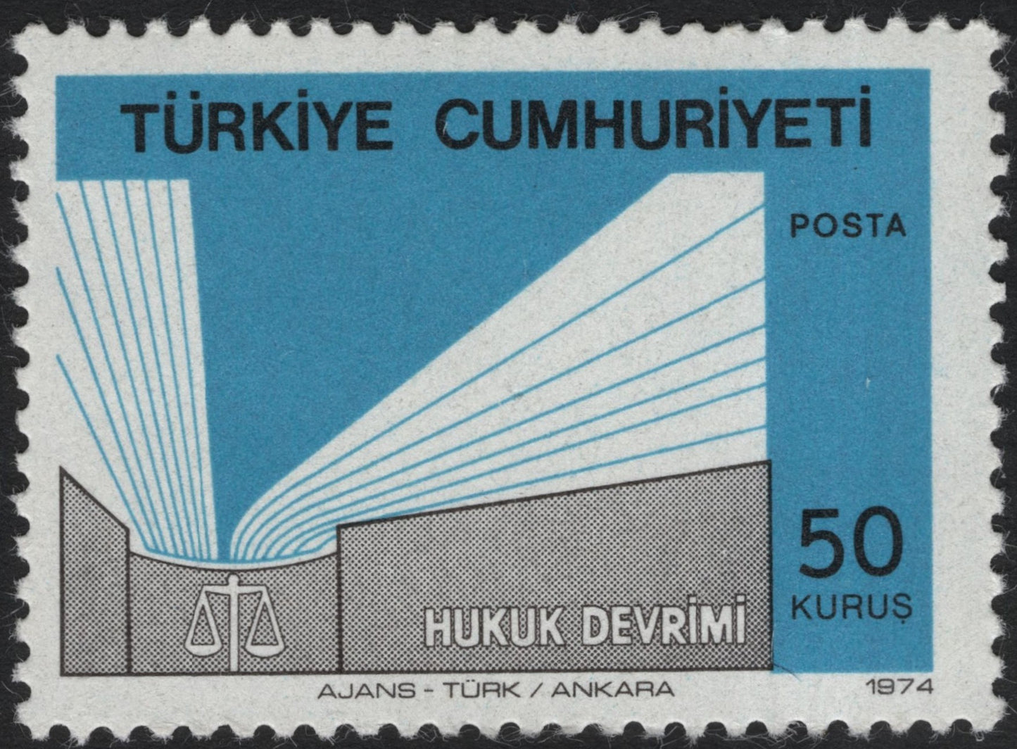 SCG6629 - Turkey 1974 – Legal Revolution (“Hukuk Devrimi”) 50 Kurus