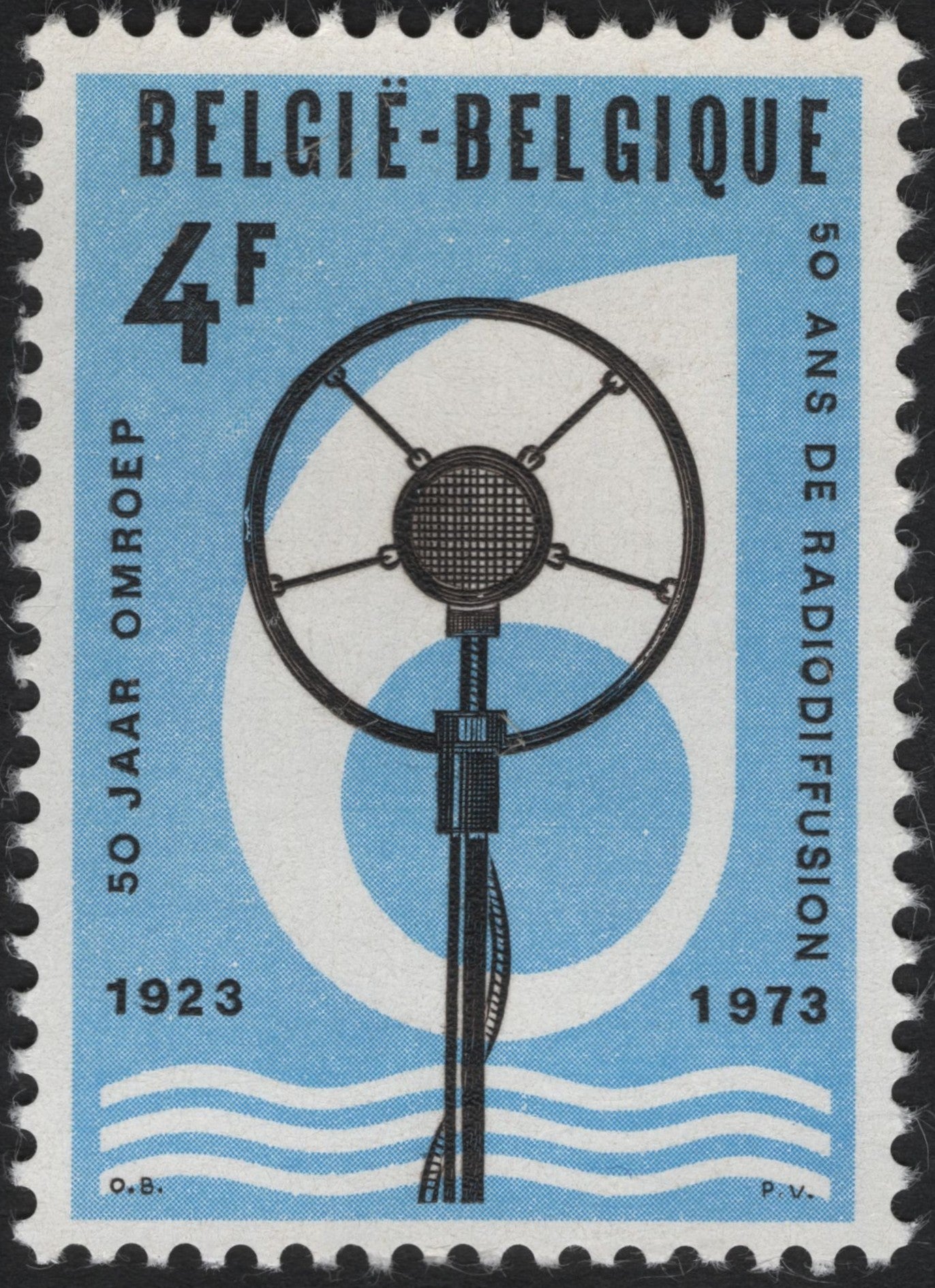 SCG6636 - Belgium 1973 – 50 Years of Radio Broadcasting (1923–1973)