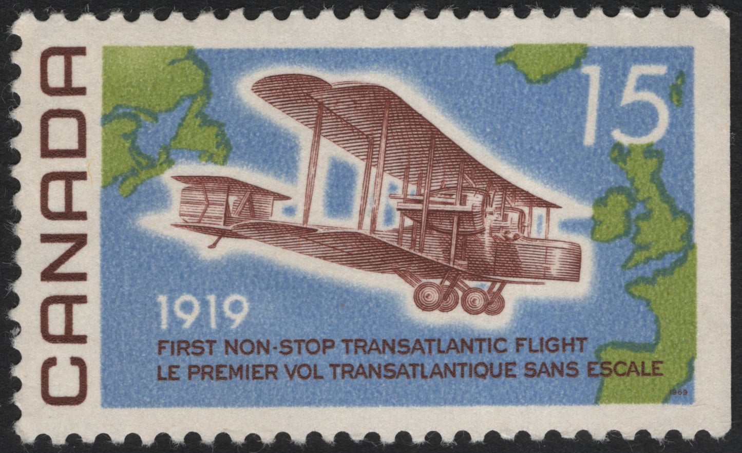 SCG6648 - Canada 1969 – First Non-Stop Transatlantic Flight (1919 Commemoration)