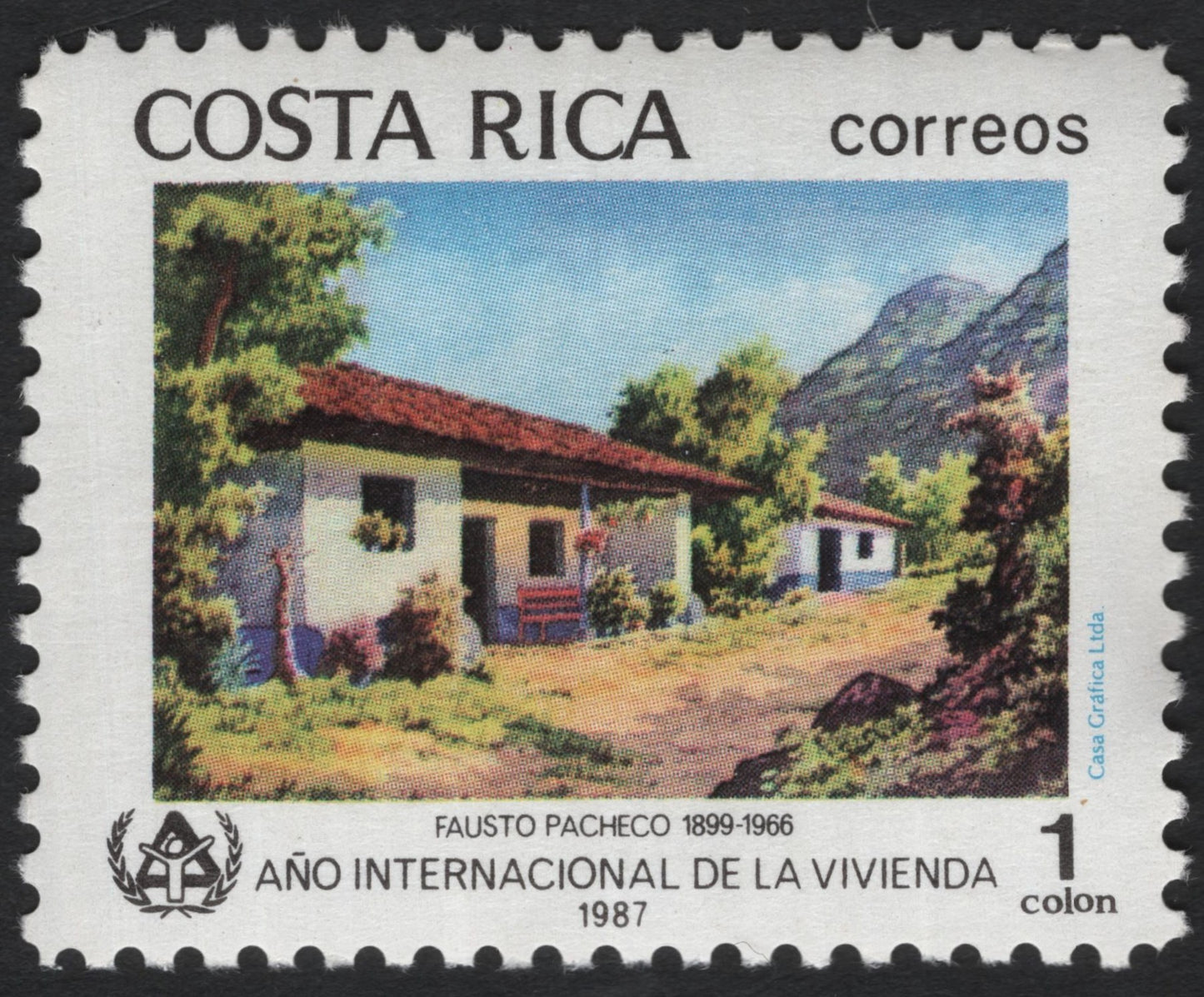 SCG6685 - Costa Rica – 1987 “Año Internacional de la Vivienda” (International Year of Shelter for the Homeless)