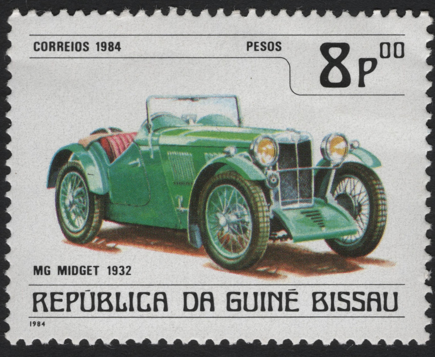 SCG6686 - Guinea-Bissau 1984 “MG Midget 1932” (8 Pesos)