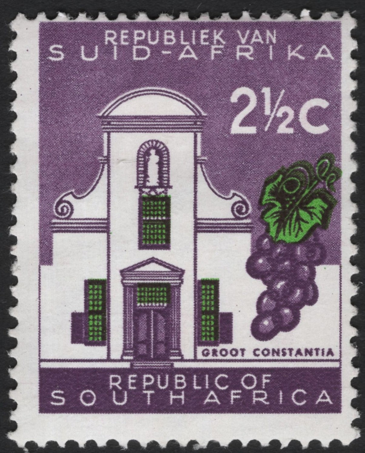 SCG6898 - South Africa 2½c “Groot Constantia” (circa 1961–1965)