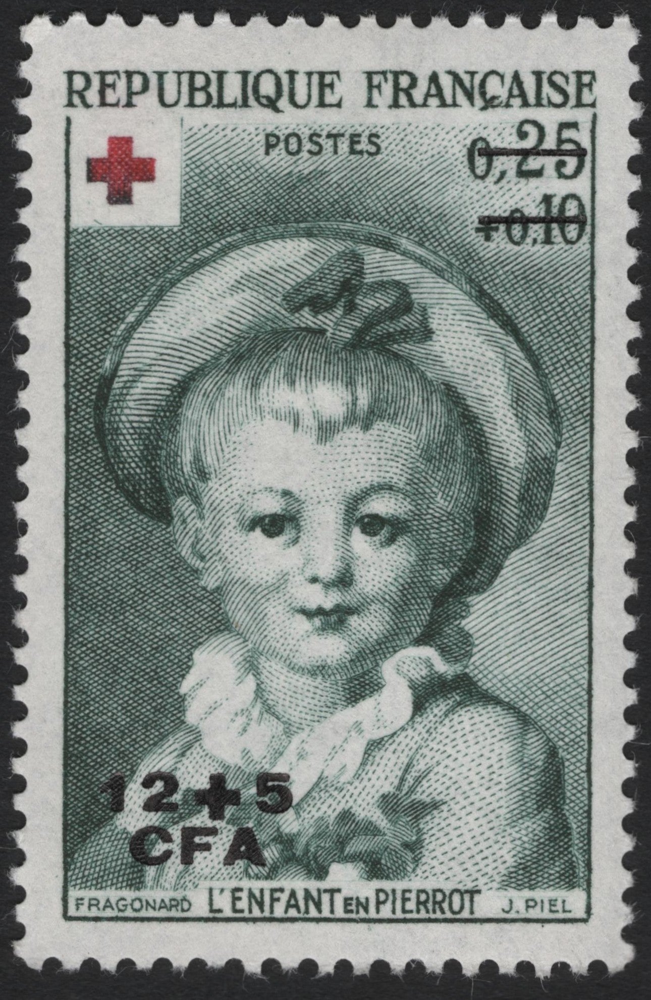 SCG6902 - France (Red Cross Semi-Postal Overprint, “L’Enfant en Pierrot”)