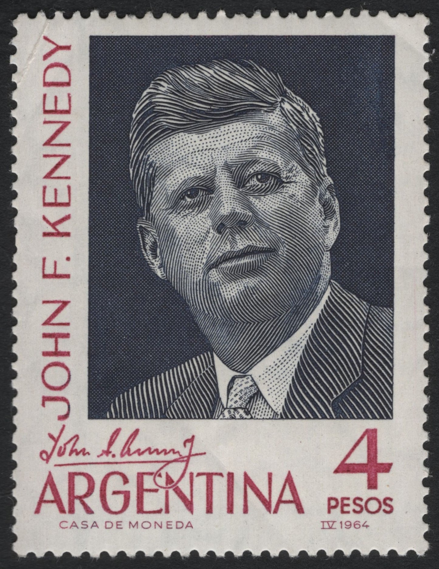 SCG6944 - Argentina 1964 “John F. Kennedy” (4 Pesos)