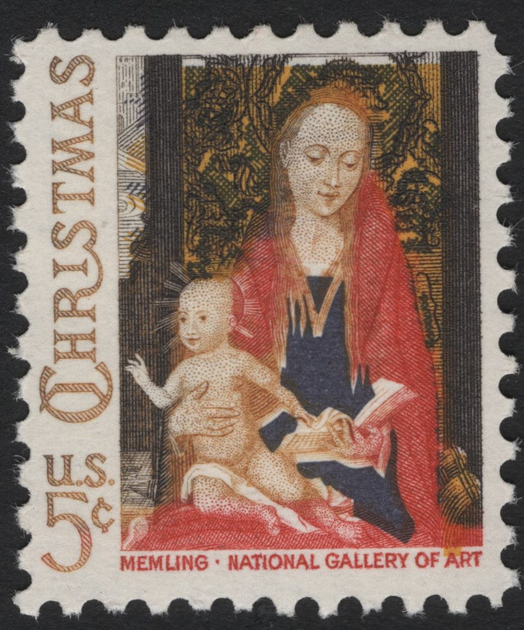 SCG7102 - United States 1966 Christmas Stamp (5¢ "Madonna and Child" by Memling)