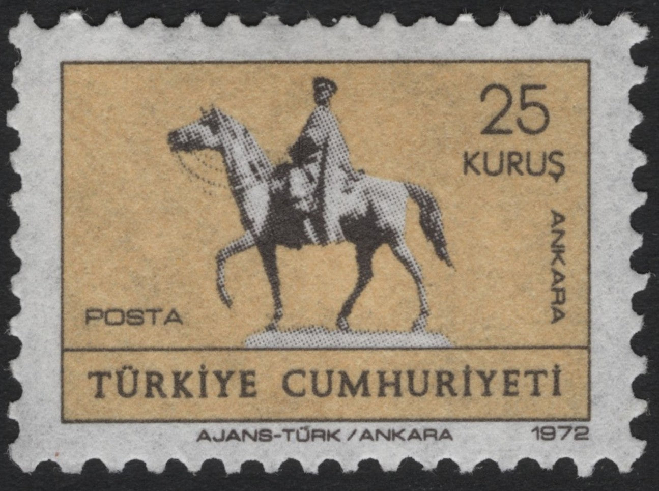 SCG7106 - Turkey – 1972 “Equestrian Statue of Atatürk” Stamp