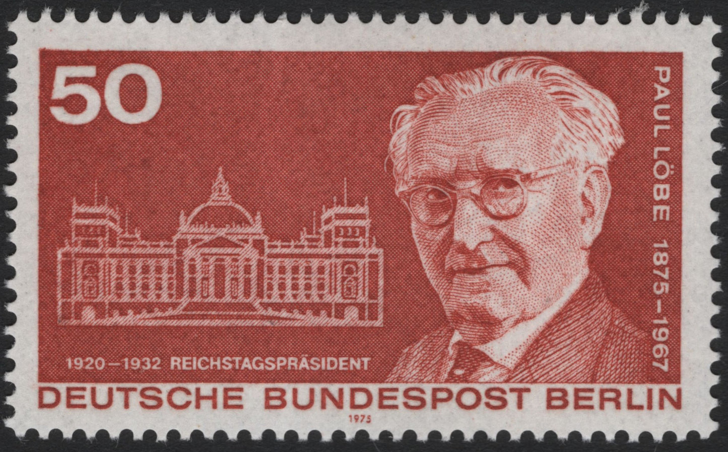 SCG7110 - Germany (Berlin) 1975 – Paul Löbe Commemorative Stamp