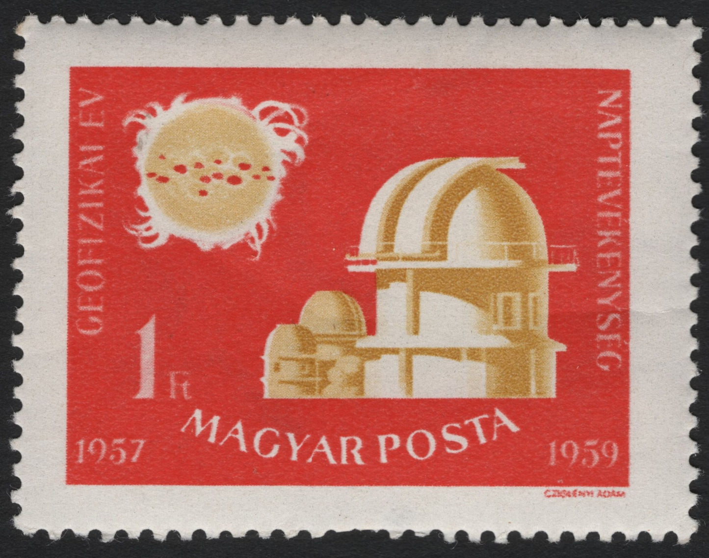 SCG6940 - Hungary 1957–1959 “International Geophysical Year” (1 Forint)