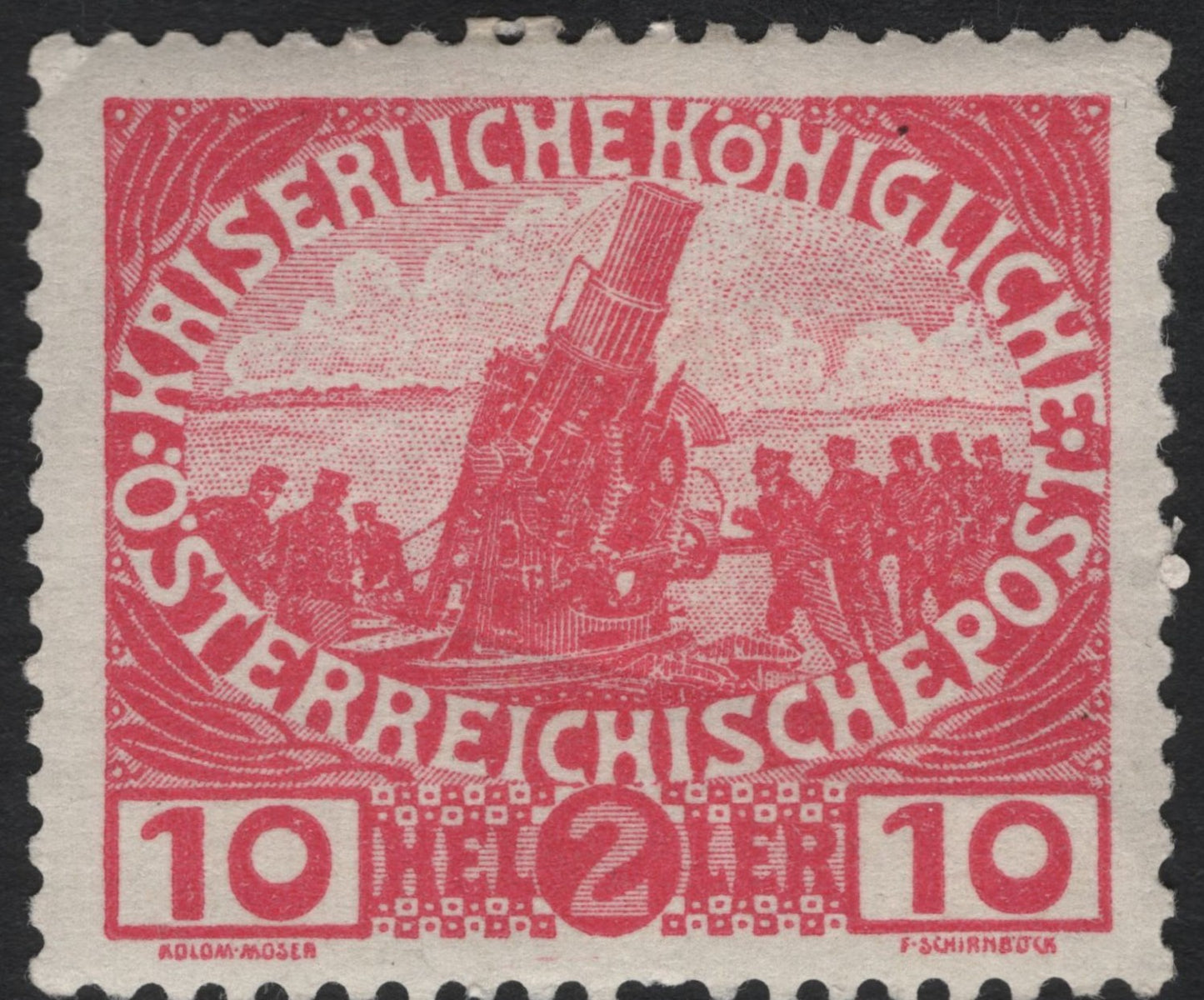 SCG7284 - Austria 1915 – 10 heller Field Howitzer Stamp