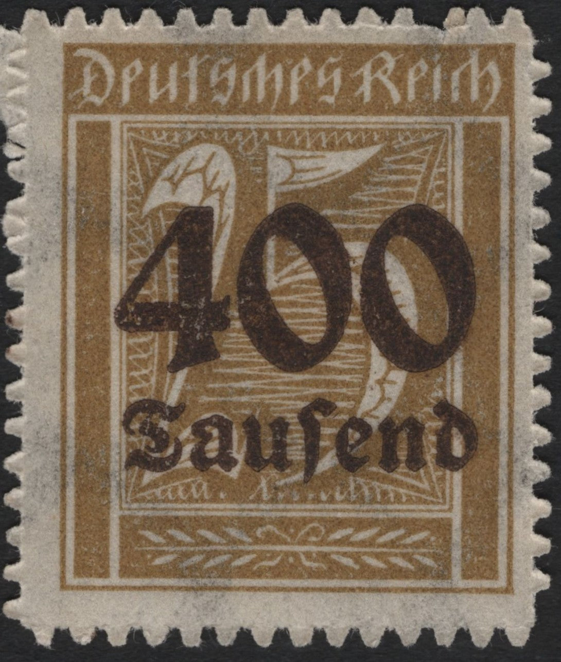 SCG7344 - Germany 1923 – 400 Tausend Mark Inflation Overprint