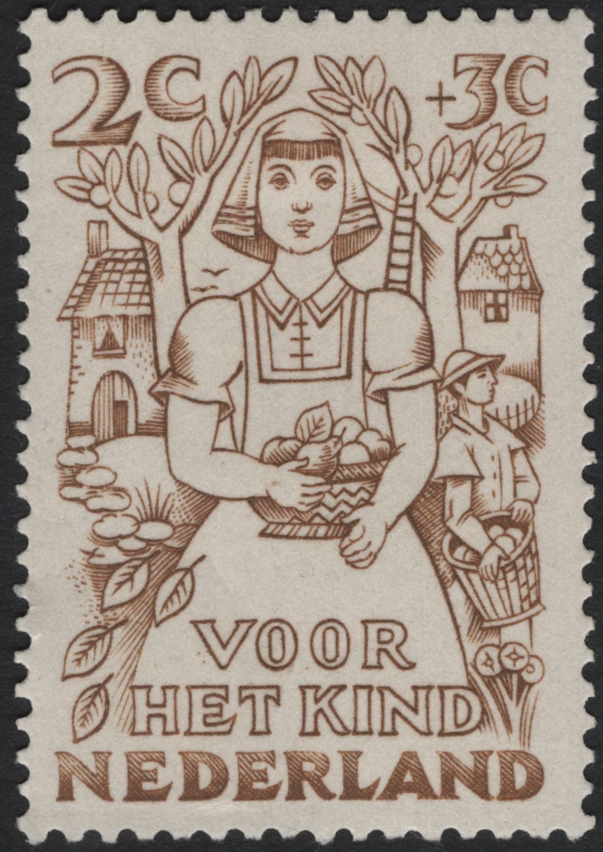 SCG7446 - Netherlands “Voor Het Kind” Semi-Postal Set – 1951