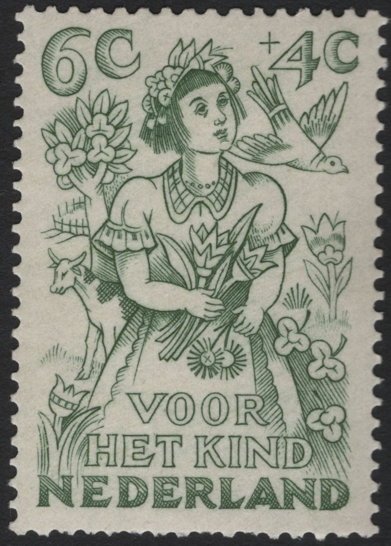 SCG7446 - Netherlands “Voor Het Kind” Semi-Postal Set – 1951