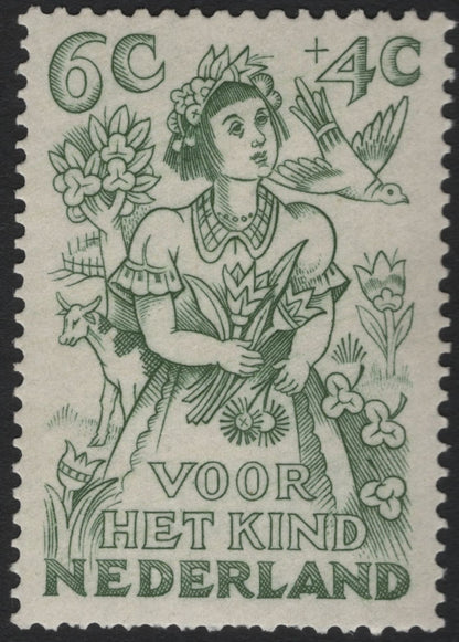 SCG7446 - Netherlands “Voor Het Kind” Semi-Postal Set – 1951