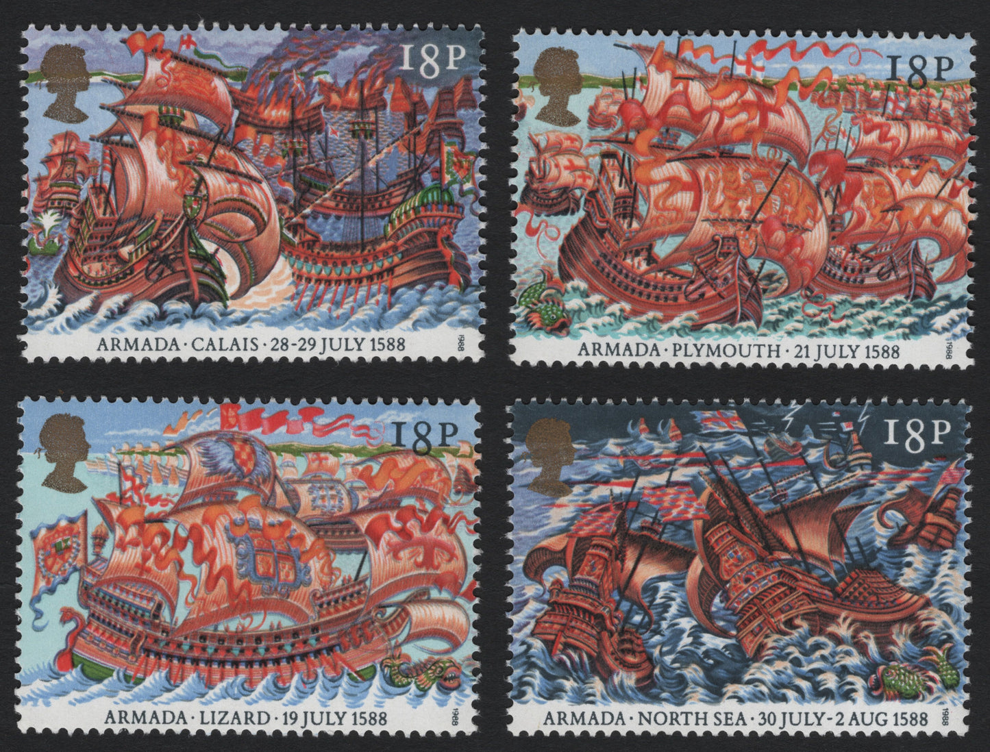 SCG7447 - Great Britain – Spanish Armada 400th Anniversary (1988)