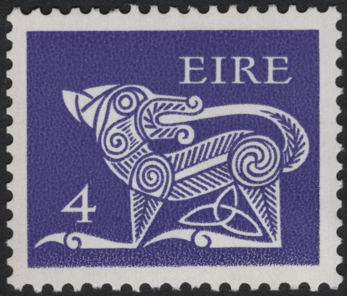 SCG7448 - Ireland – Celtic Dog Definitive Stamps (1971 Issue)