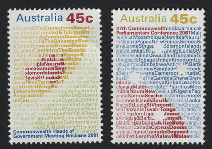 SCG7445 - Australia – 2001 Commonwealth Conferences (Set of 2)