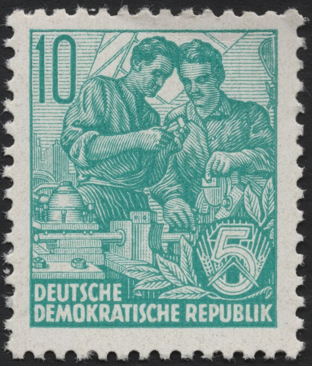 SCG7932 - DDR 1953 – Industrial Workers (10 Pfennig)
