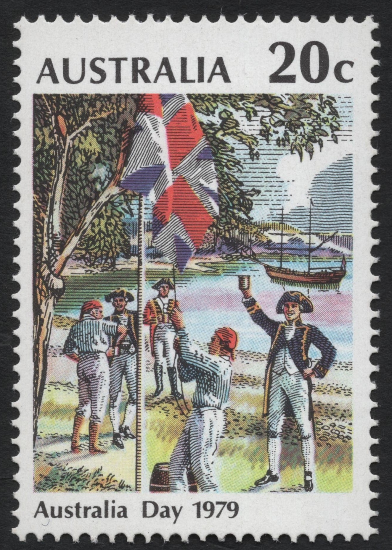 SCG7939 - Australia Day 1979 – Raising the Flag at Sydney Cove