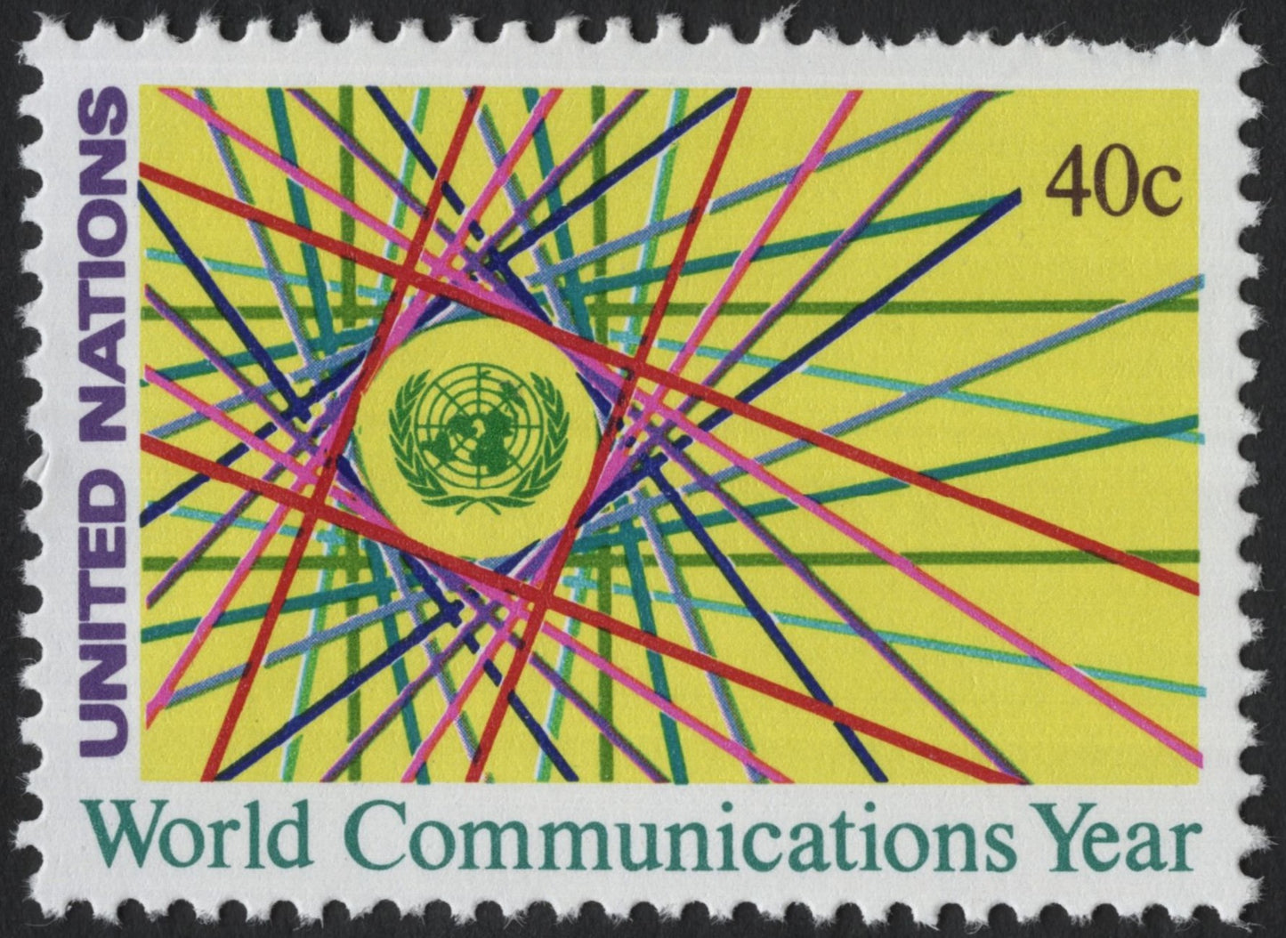 SCG7672 - United Nations 1983 – World Communications Year 40c