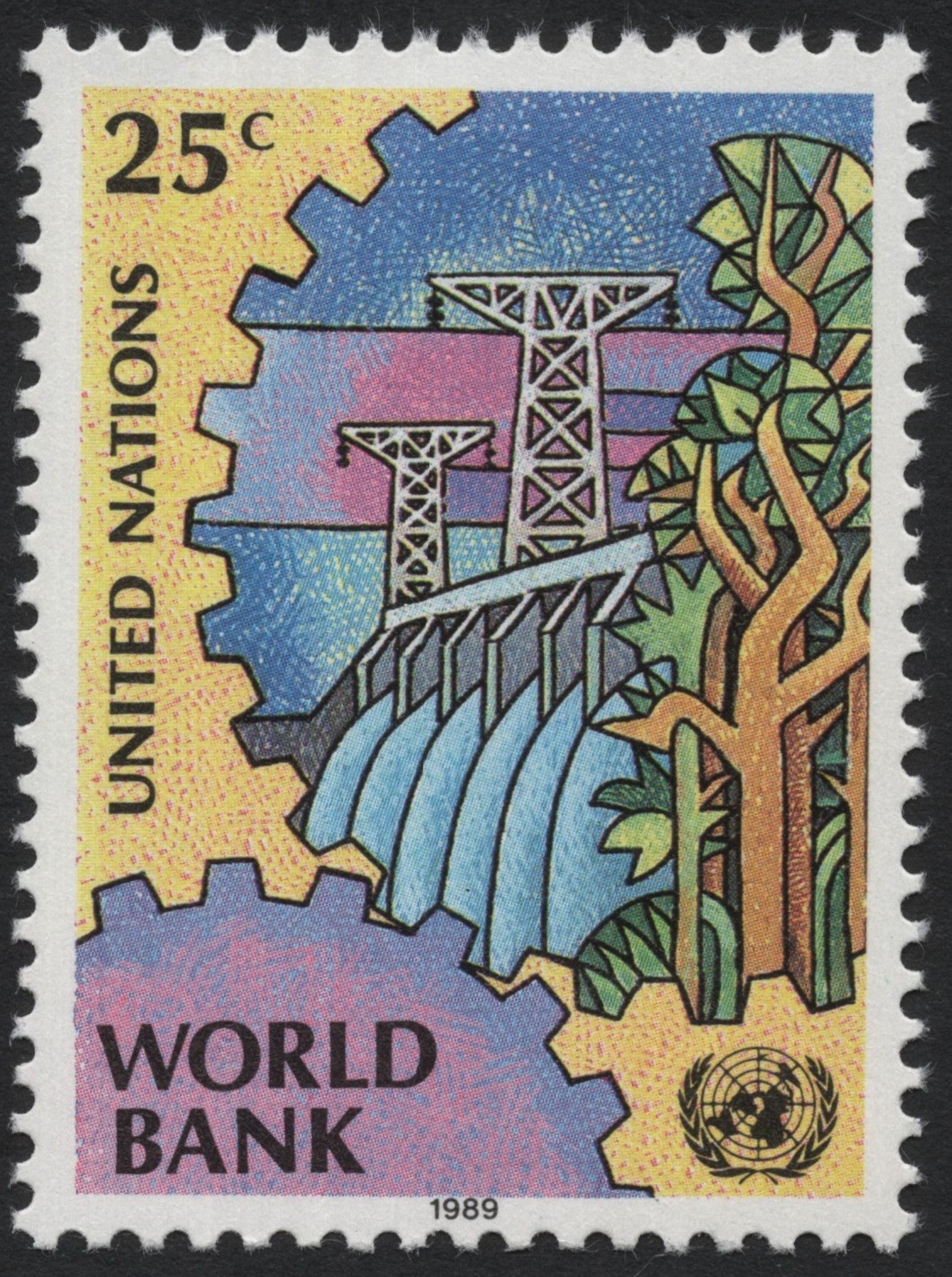 SCG7675 - United Nations 1989 – World Bank Commemorative Stamp