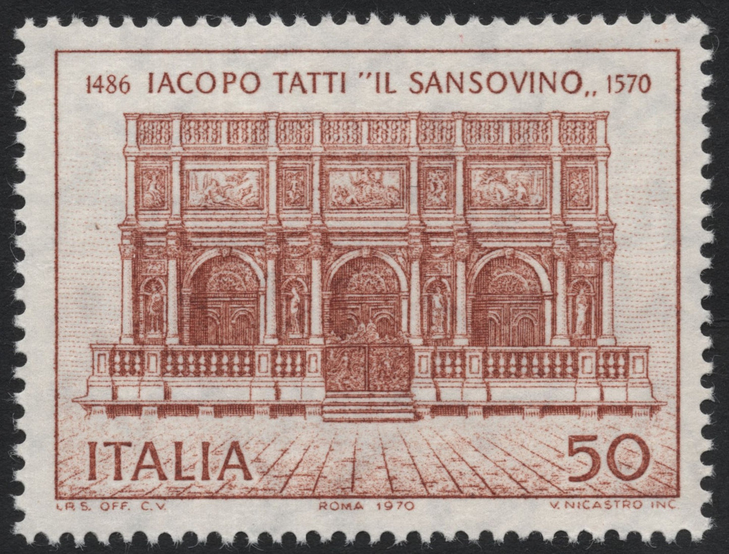 SCG7679 - Italy 1970 – Jacopo Sansovino Commemorative Stamp