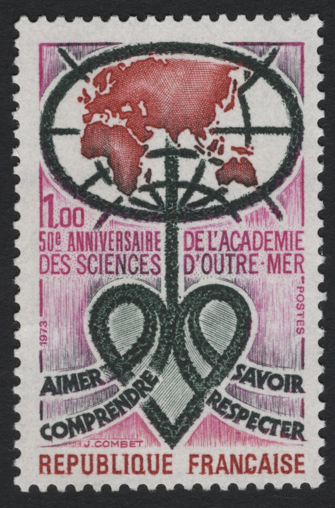 SCG7742 - France 1973 – 50th Anniversary of the Académie des Sciences d’Outre-Mer