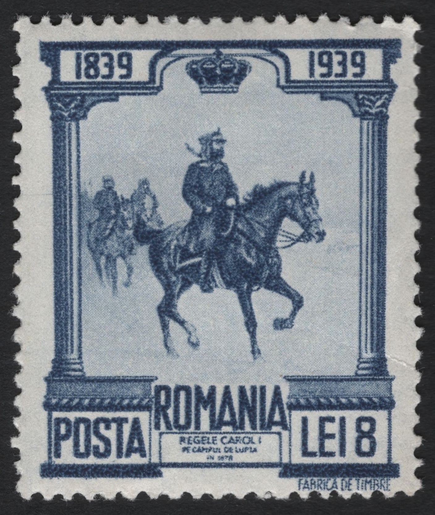 SCG7748 - Romania 1939 – Centenary of King Carol I’s Birth