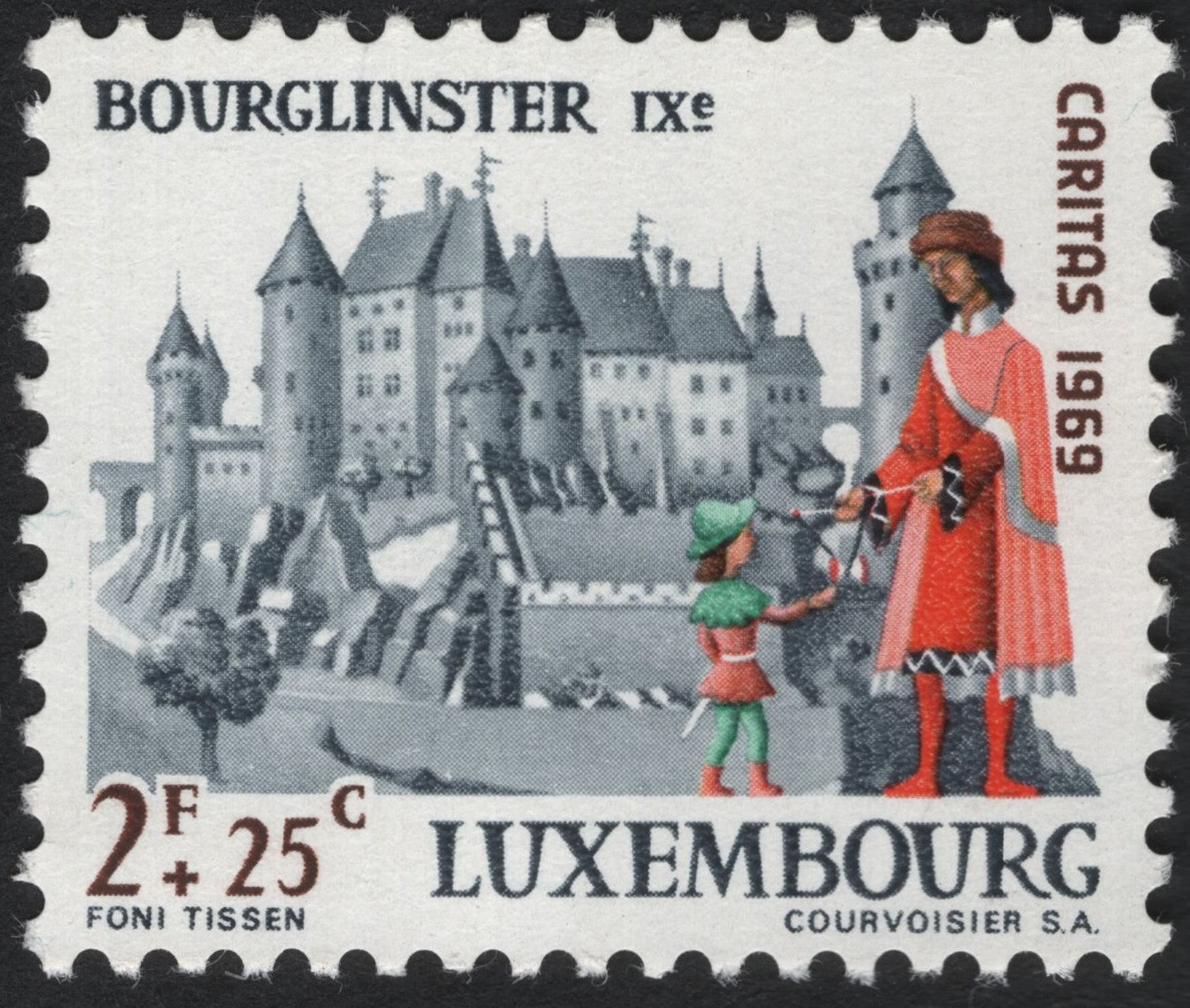 SCG7728 - Luxembourg 1969 – Bourglinster Castle (Caritas Issue)