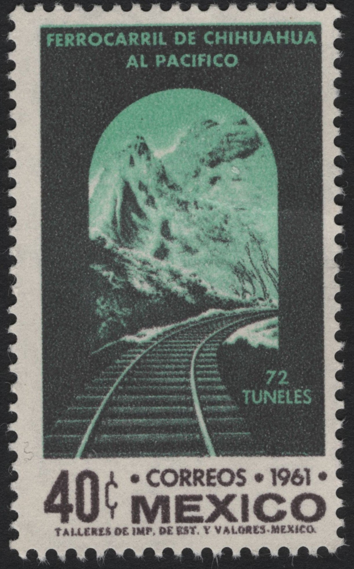 SCG7729 - Ferrocarril de Chihuahua al Pacífico – 72 Tunnels (Mexico, 1961)
