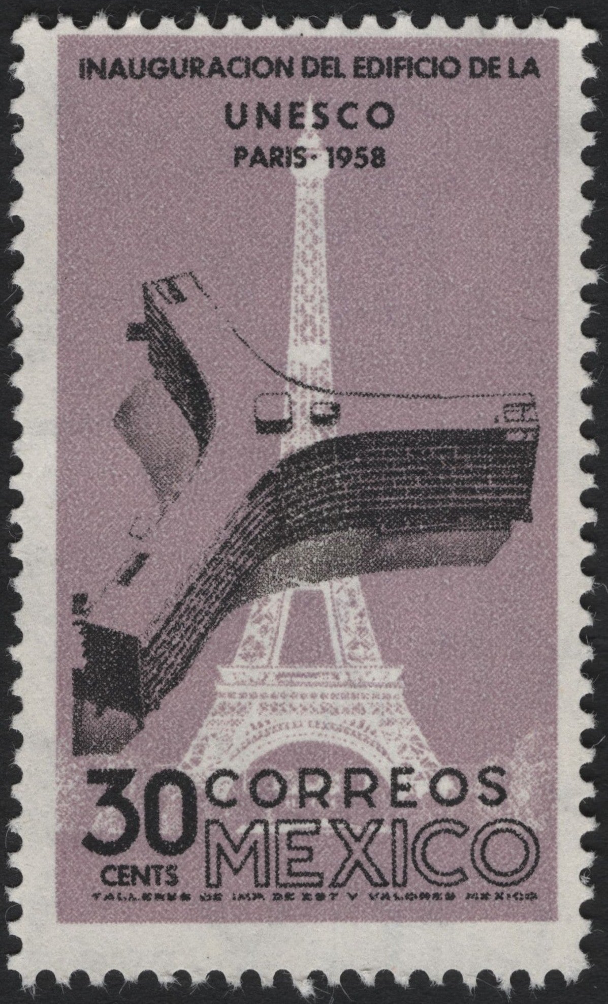 SCG7731 - Mexico 1958 – Inauguration of the UNESCO Building, Paris