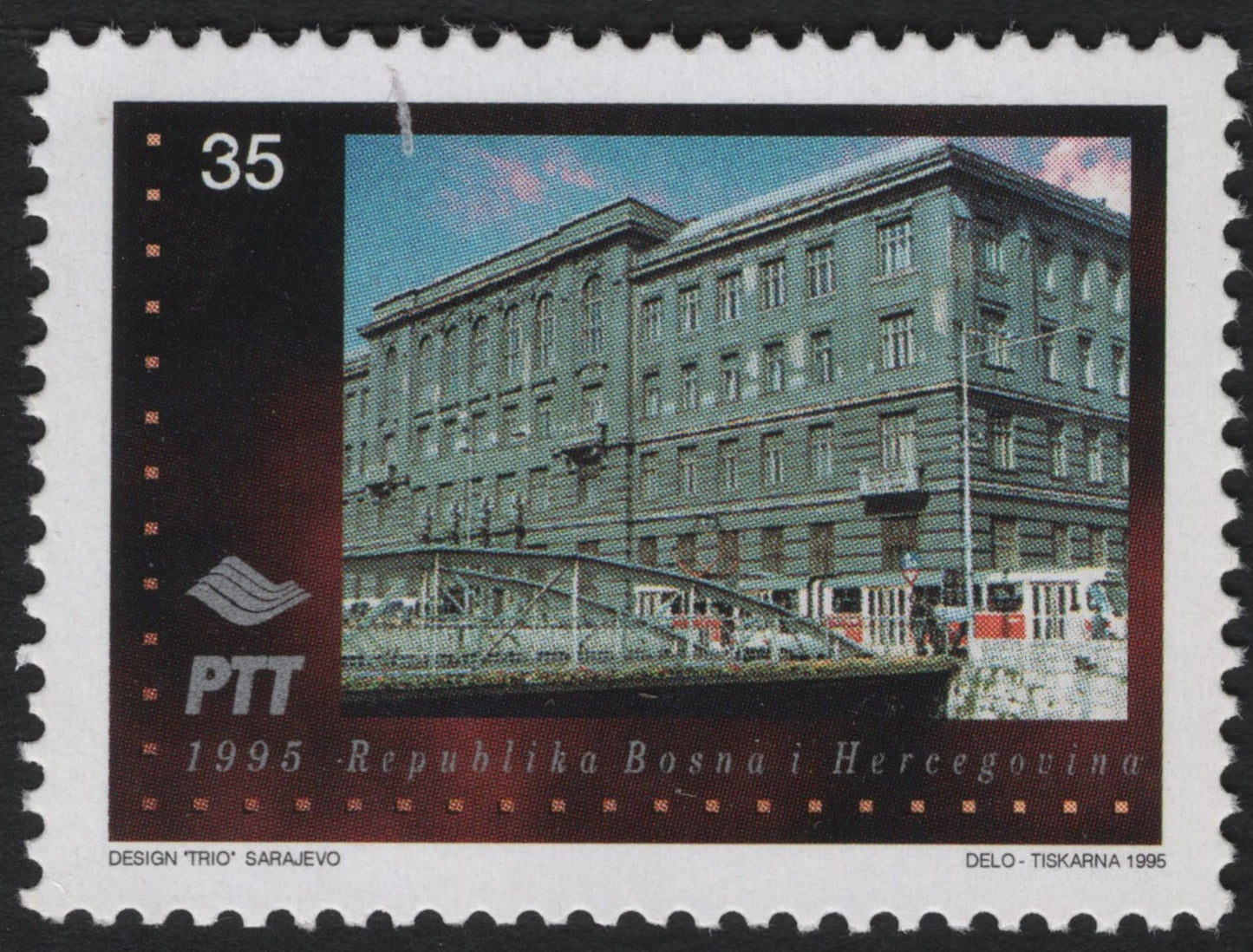 SCG7776 - Bosnia and Herzegovina 1995 – Sarajevo Main Post Office