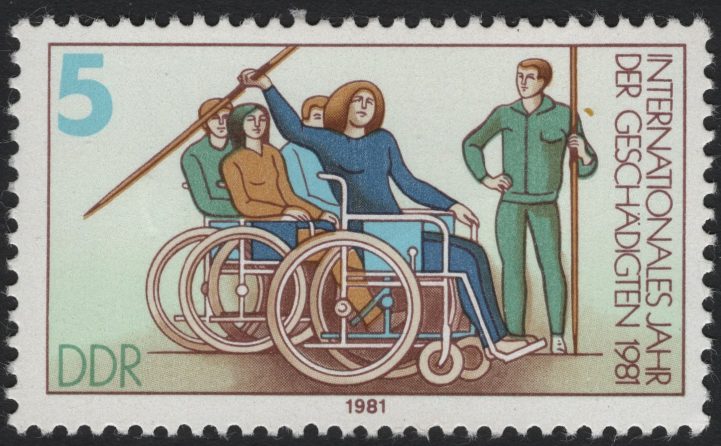 SCG7789 - East Germany – International Year of Disabled Persons (1981)